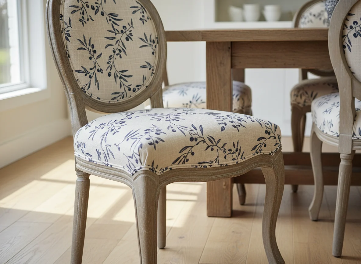 Eetkamerstoel set herstoffering