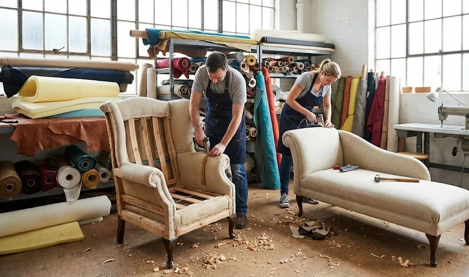 Meubel herstoffering dienst